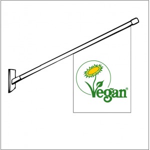 Fasadflagga "Vegan" 1