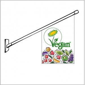 Fasadflagga "Vegan" 2