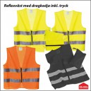 Reflexväst med eget tryck  - dragkedja