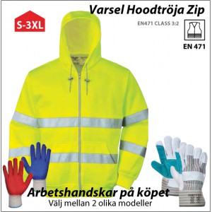 Varsel Hoodtröja ZIP