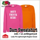 Lady-Fit Lightweight Raglan Sweat 