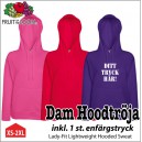 Lady-Fit Lightweight Hooded Sweat 