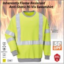 FLAM RESISTENT ANTI-STATISK HI-VIS SWEATSHIRT 