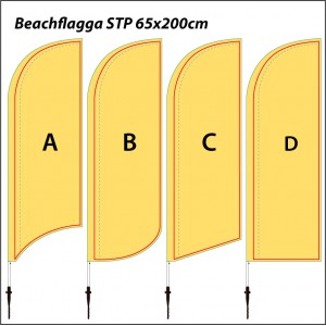 Beachflagga STP 65x200cm 